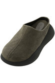 SUEDE PUFF SLIPONS