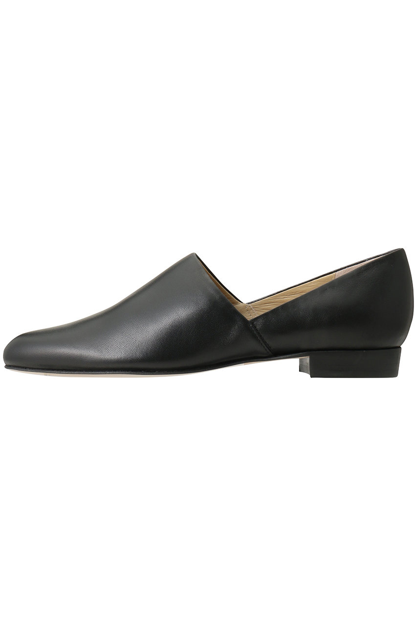 CLANE(クラネ)｜SIDE CUT STACKED FLAT SHOES/BLACK の通販｜ELLESHOP