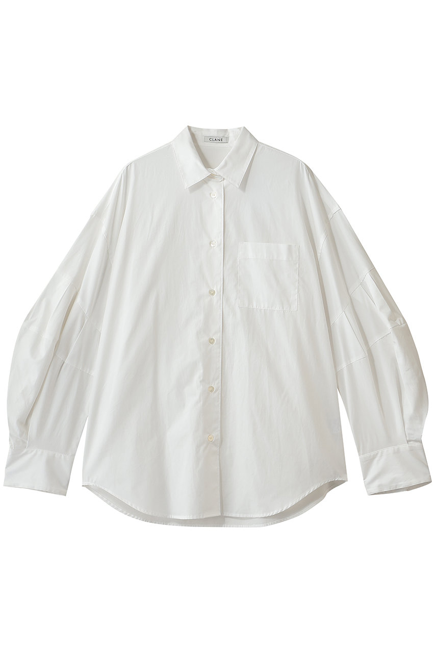 CLANE VOLUME SLEEVE SHIRTS (WHITE, 2) クラネ ELLE SHOP