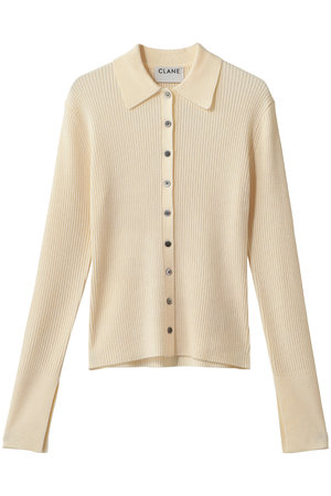 クラネ/CLANEのCOMPACT RIB KNIT SHIRTS(110300/110301)
