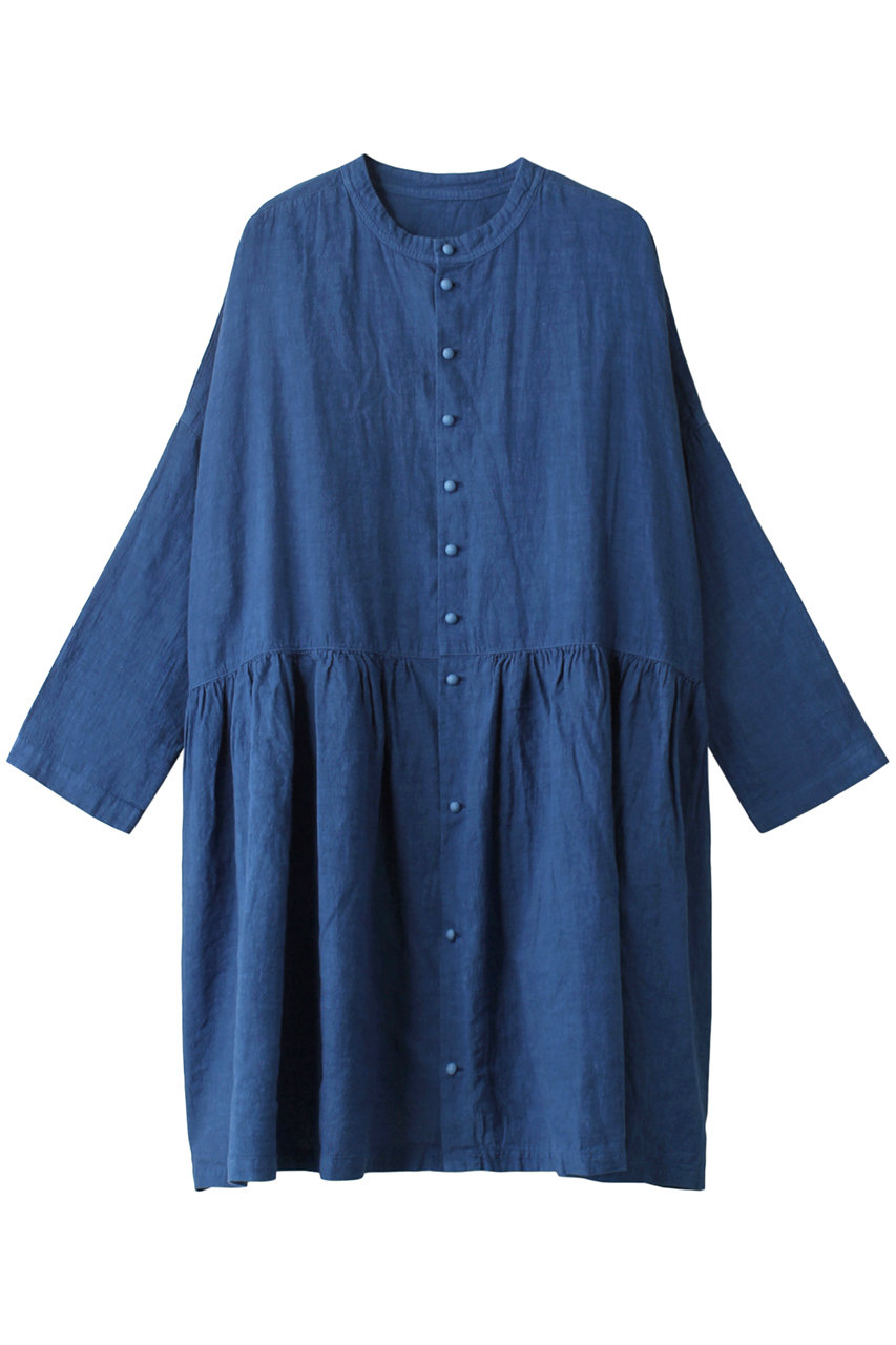 ネストローブ/nest Robeのアップサイクルリノインジゴダイ2wayチュニックシャツ(ライトブルー/01231-1022)