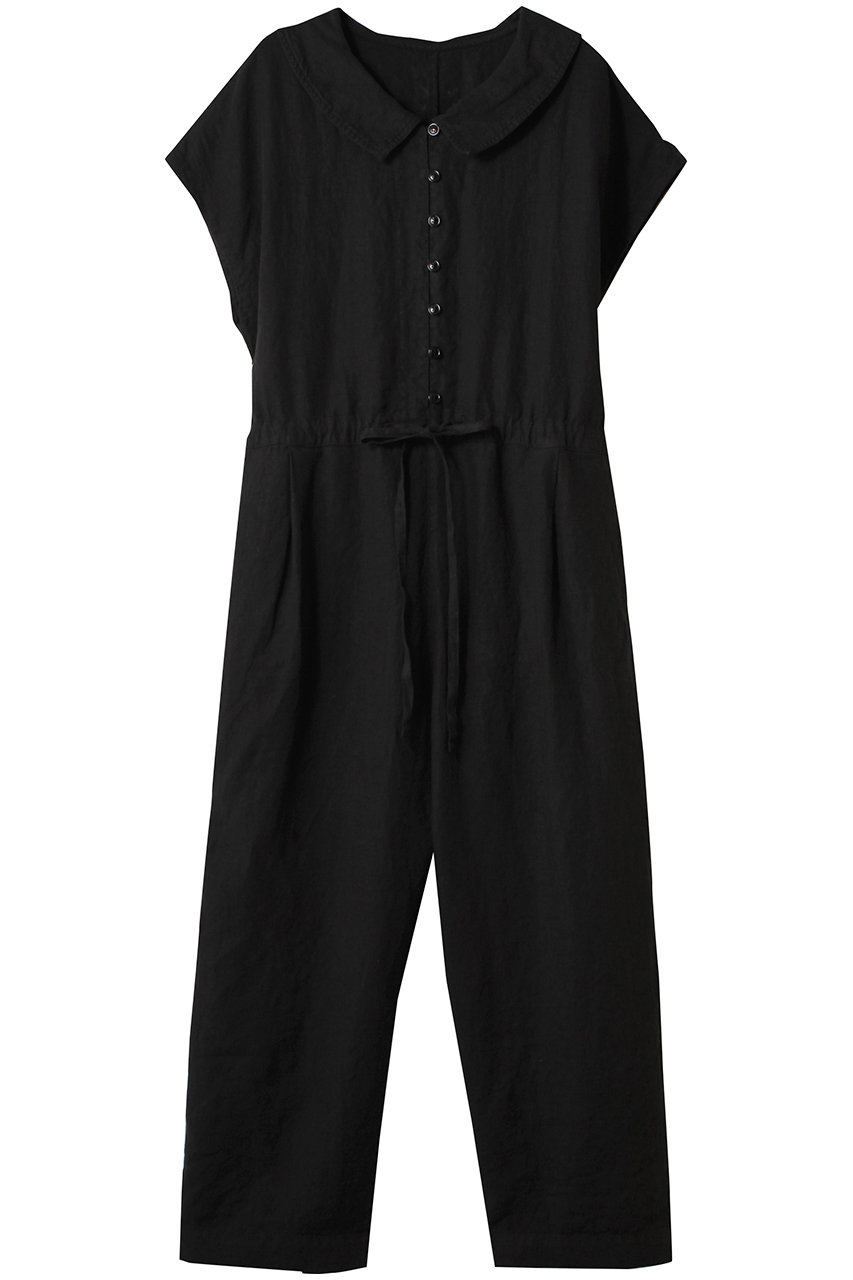 nest Robe リネン衿付きサロペット (ブラック, F) ネストローブ ELLE SHOP nest Robe リネン衿付きサロペット (ブラック, F) ネストローブ ELLE SHOP