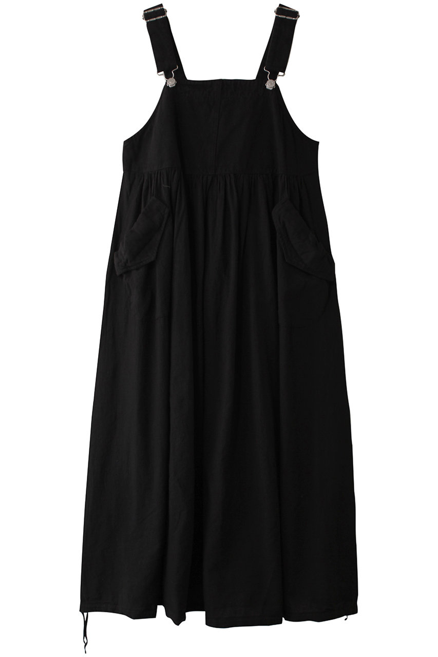 nest Robe アップサイクルリノ コットンリネンサロペットドレス (ブラック, F) ネストローブ ELLE SHOP nest Robe アップサイクルリノ コットンリネンサロペットドレス (ブラック, F) ネストローブ ELLE SHOP