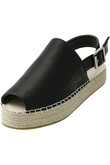 バックストラップ付きエスパドリーユ/サンダル