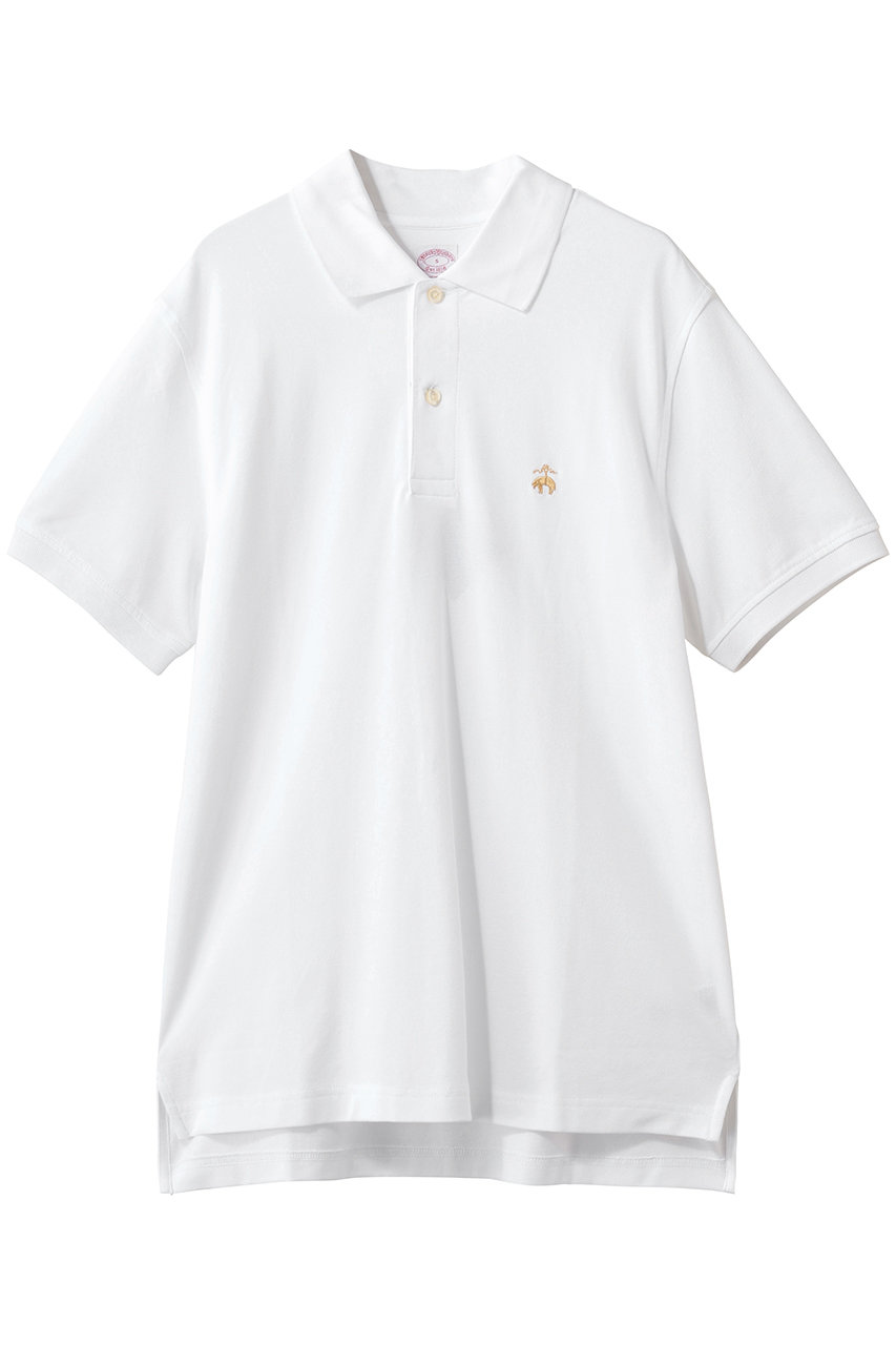 ブルックス ブラザーズ/Brooks Brothersの【MEN】スーピマコットンストレッチ ピケ GFロゴ ポロシャツ Original Fit(ホワイト/100174361)