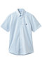 【MEN】ストレッチコットン GFロゴ ショートスリーブ カジュアルシャツ Regular Fit ブルックス ブラザーズ/Brooks Brothers ライトブルー