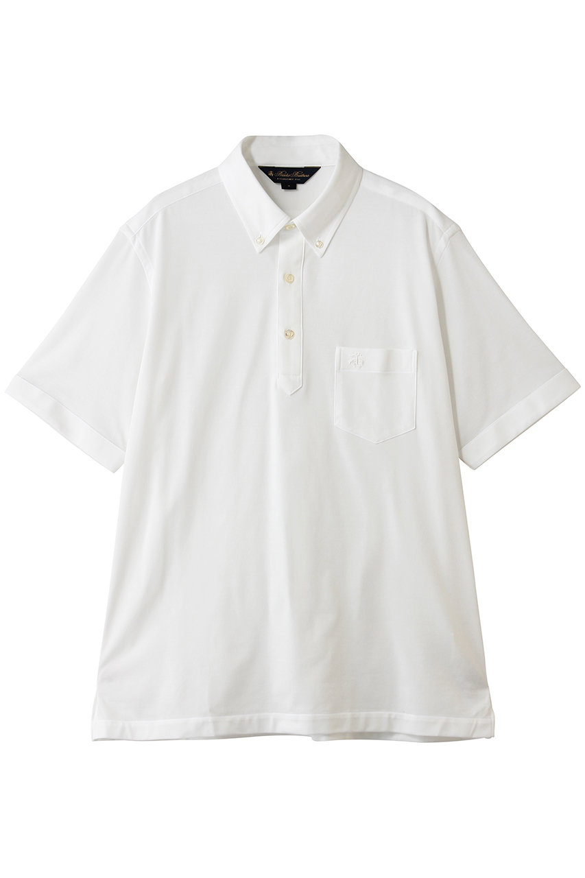 ブルックス ブラザーズ/Brooks Brothersの【MEN】コットン/ポリエステルピケ ソリッド ポロシャツ withポケット(ホワイト/100216641)