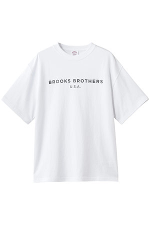 ブルックス ブラザーズ/Brooks Brothersの【UNISEX】◆オンラインストア限定◆LOGO Series　コットン　ロゴプリント　クルーネック　Tシャツ(110100/110102)