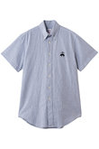 【MEN】◆オンラインストア限定◆コットン ビッグGFロゴ シアサッカー ショートスリーブ カジュアルシャツ Traditional Fit