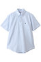 【MEN】コットンオックスフォード　GFロゴ　ショートスリーブ　プルオーバーシャツ ブルックス ブラザーズ/Brooks Brothers ライトブルー