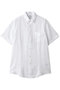 【MEN】アイリッシュリネン　ショートスリーブ　スポーツシャツ　Regular Fit ブルックス ブラザーズ/Brooks Brothers ホワイト