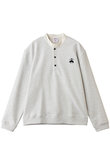 【MEN】◆オンラインストア限定◆ コットンフレンチテリー　ビッグGFロゴ　ハーフボタンスウェットシャツ