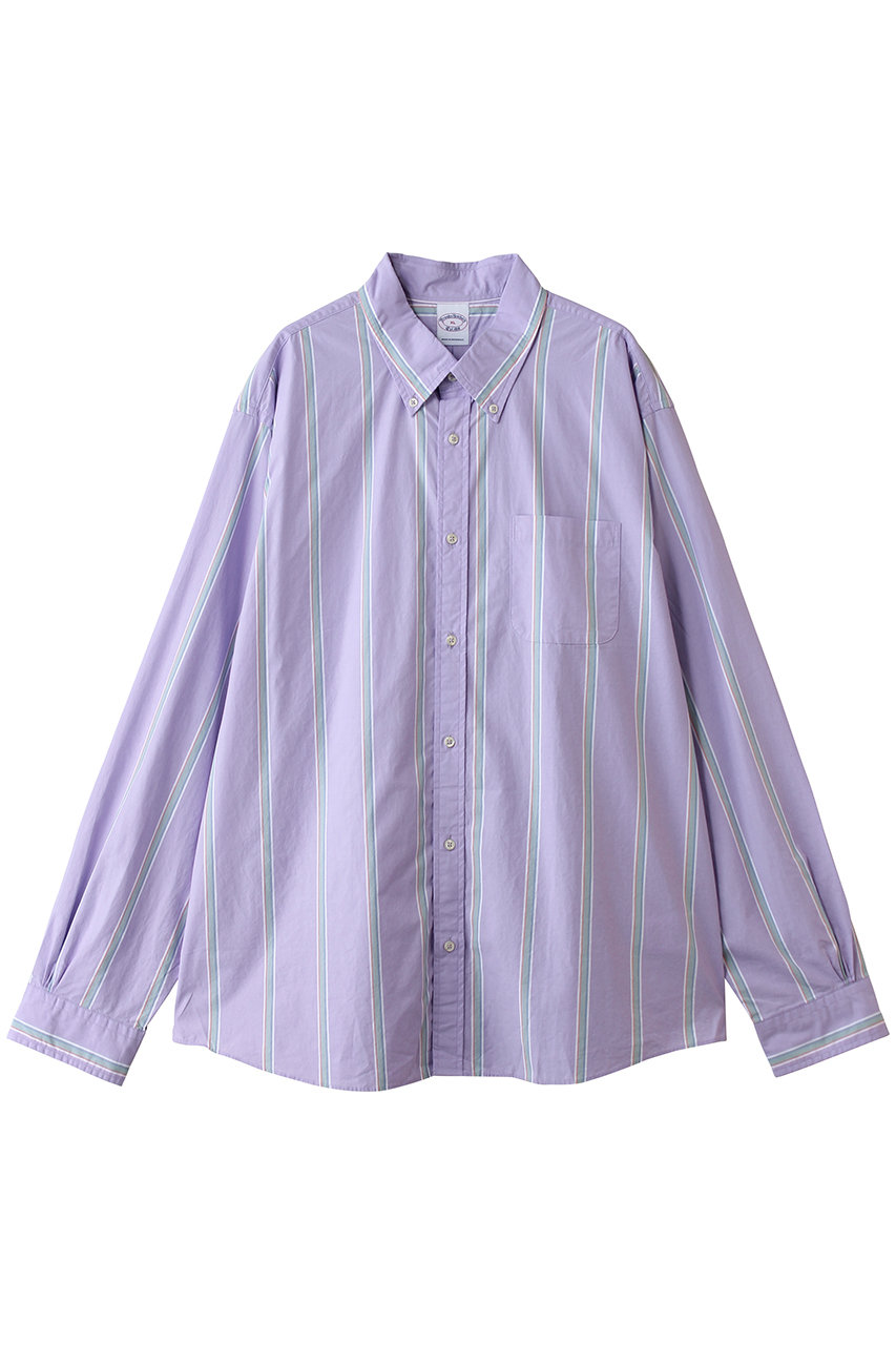 ブルックス ブラザーズ/Brooks Brothersの【MEN】コットンポプリン　シーズナルパターン　フライデーシャツ(パープル/100227016)