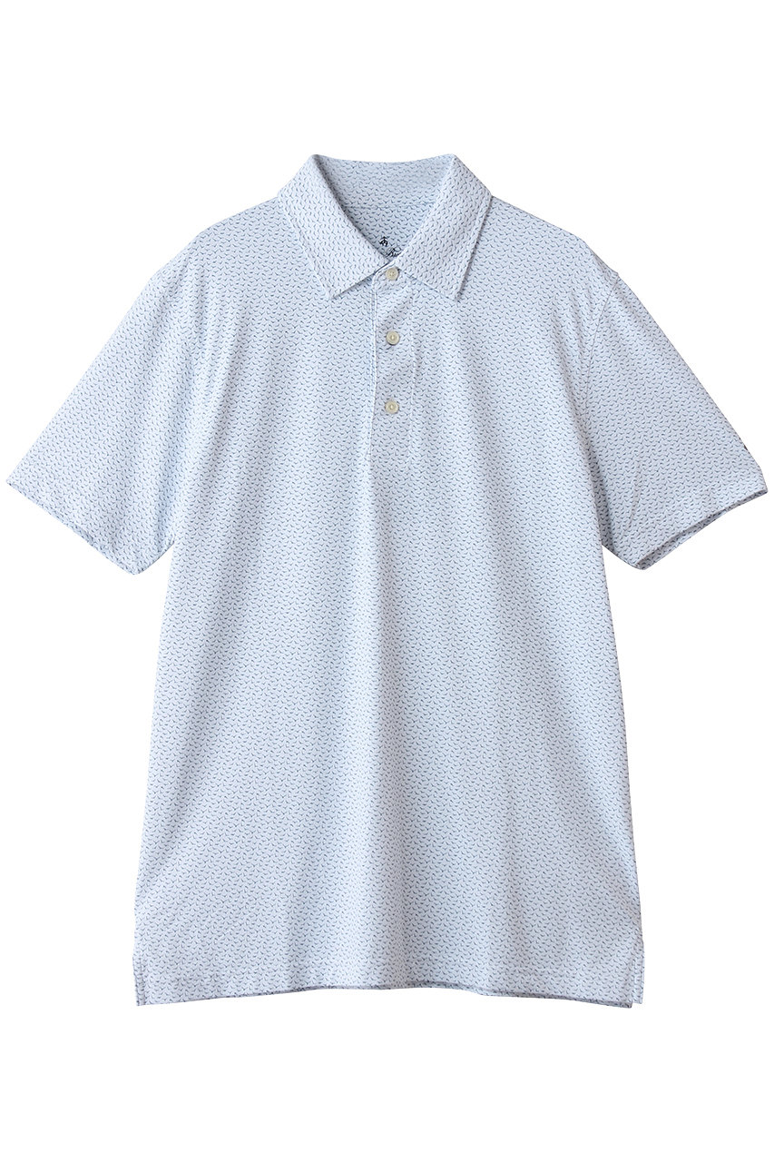 ブルックス ブラザーズ/Brooks Brothersの【MEN】Performance Series　ポリエステルブレンド　ストレッチジャージー　メッシュプリント　ゴルフポロシャツ(ホワイト/100226429)