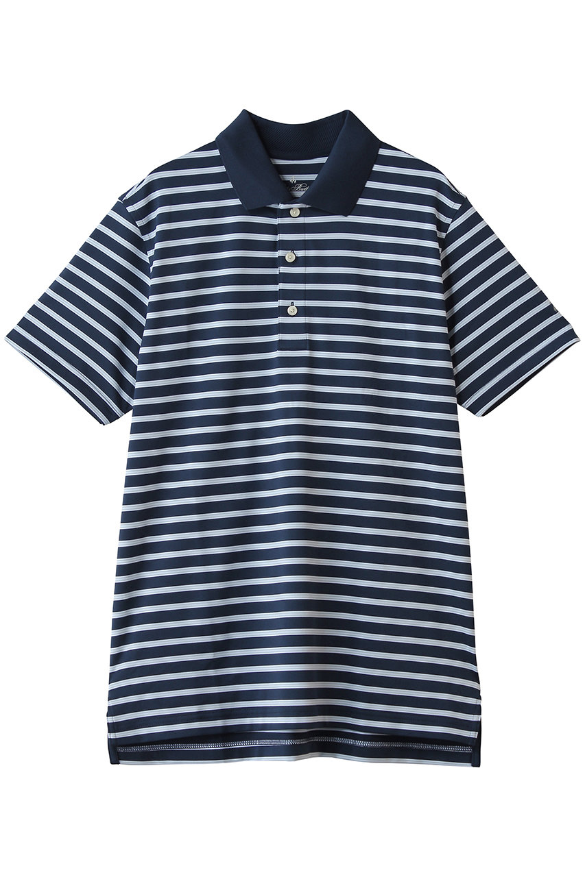 ブルックス ブラザーズ/Brooks Brothersの【MEN】Performance Series　ポリエステルブレンド　ストレッチジャージー　BB#1ストライプ　ゴルフポロシャツ(ネイビー/100226746)