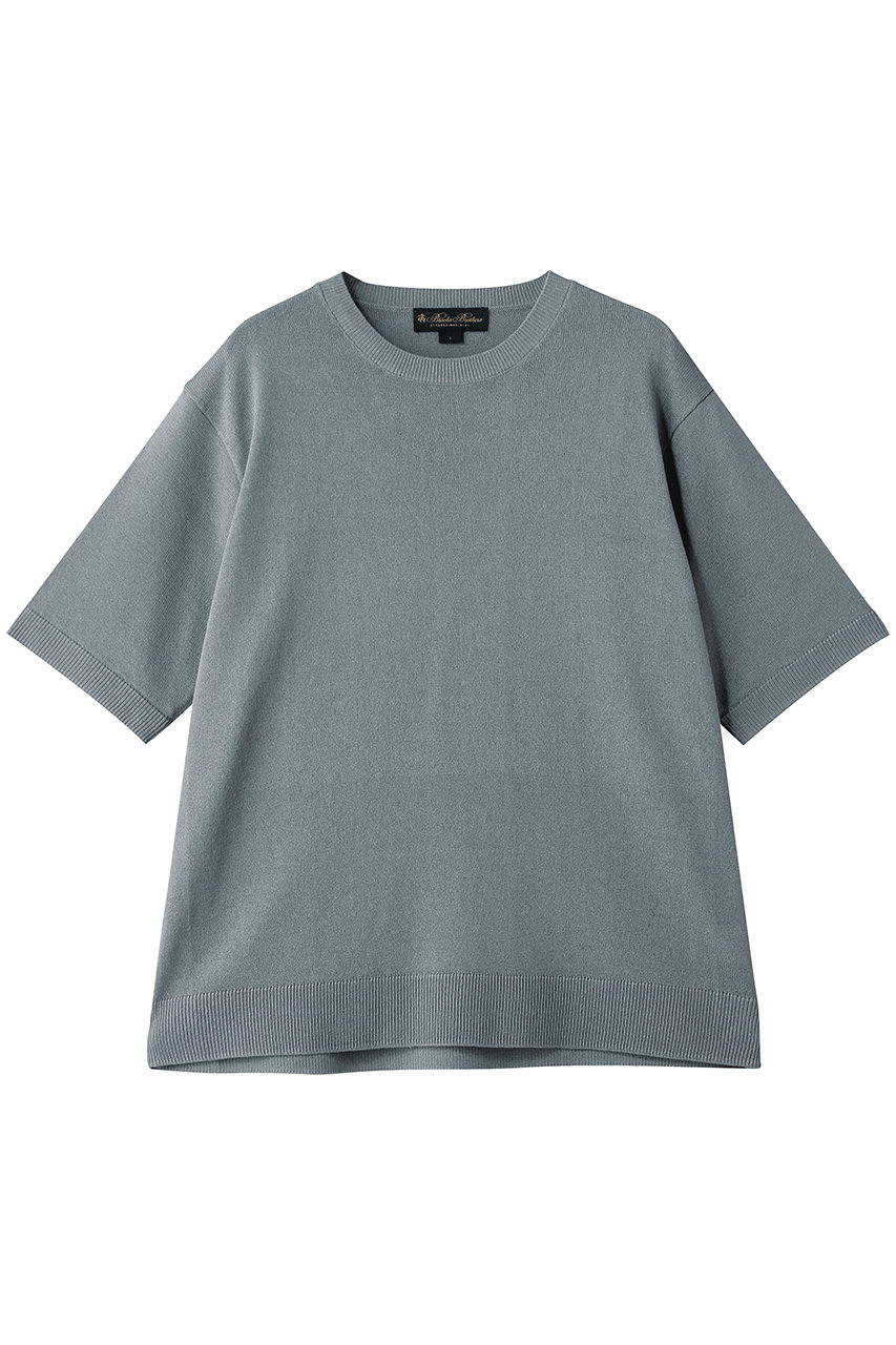 ブルックス ブラザーズ/Brooks Brothersの【MEN】◆オンラインストア限定◆ ペーパーヤーン　クルーネック　ショートスリーブセーター(グレー/330002445)
