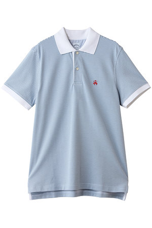 ブルックス ブラザーズ/Brooks Brothersの【MEN】コットン　ストレッチピケ　GFロゴ　フィーダーストライプ　ポロシャツ　Slim Fit(110100/110102)