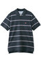 【MEN】コットン　ストレッチピケ　GFロゴ　マルチストライプ　ポロシャツ　Slim Fit ブルックス ブラザーズ/Brooks Brothers ネイビー