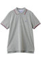 【MEN】コットン　ストレッチピケ　GFロゴ　ティップド　ポロシャツ　Slim Fit ブルックス ブラザーズ/Brooks Brothers グレー