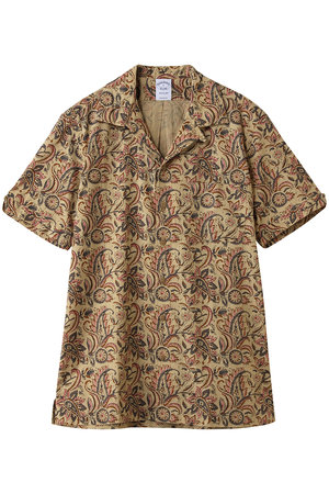 ブルックス ブラザーズ/Brooks Brothersの【MEN】コットン　ブロックプリントパターン　ペイズリー　オープンカラーシャツ　Regular Fit(110400/110402)