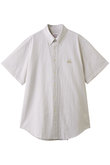 【MEN】◆オンラインストア限定◆ コットン　ビッグGFロゴ　シアサッカー　ショートスリーブ　カジュアルシャツ　Traditional Fit