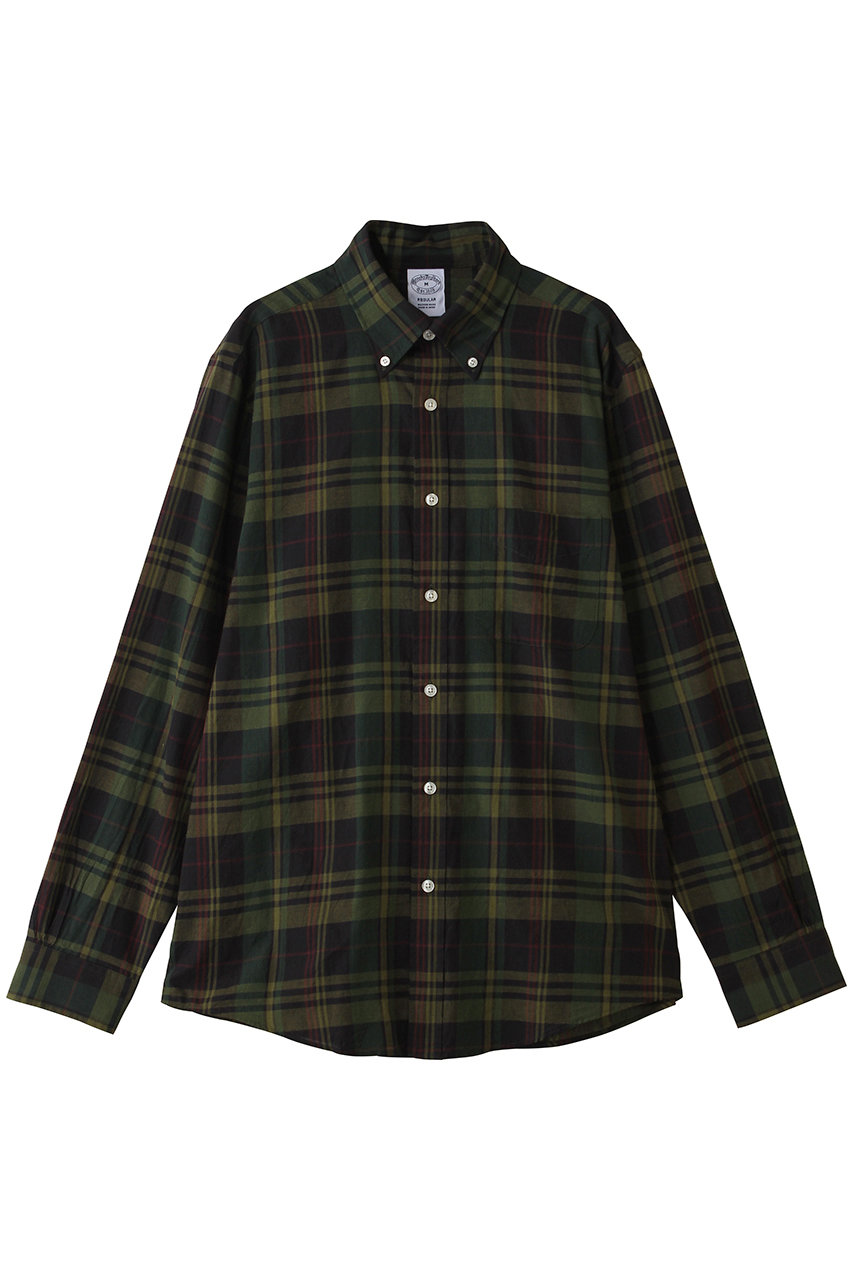 ブルックス ブラザーズ/Brooks Brothersの【MEN】コットン　マドラスチェック　カジュアルシャツ　Regular Fit(ダークグリーン/330002184)