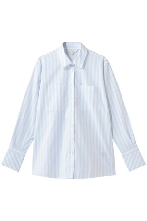 ブルックス ブラザーズ/Brooks Brothersのコットンポプリン　リラックスフィット　ダブルポケット　ストライプシャツ(110400/110403)