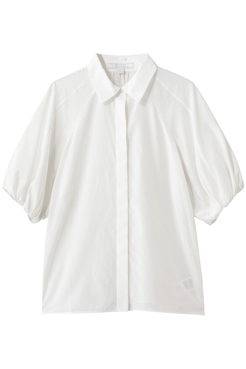 ブルックス ブラザーズ/Brooks Brothersのシルク／コットン　バブルスリーブ　ブラウス(ホワイト/100230872)