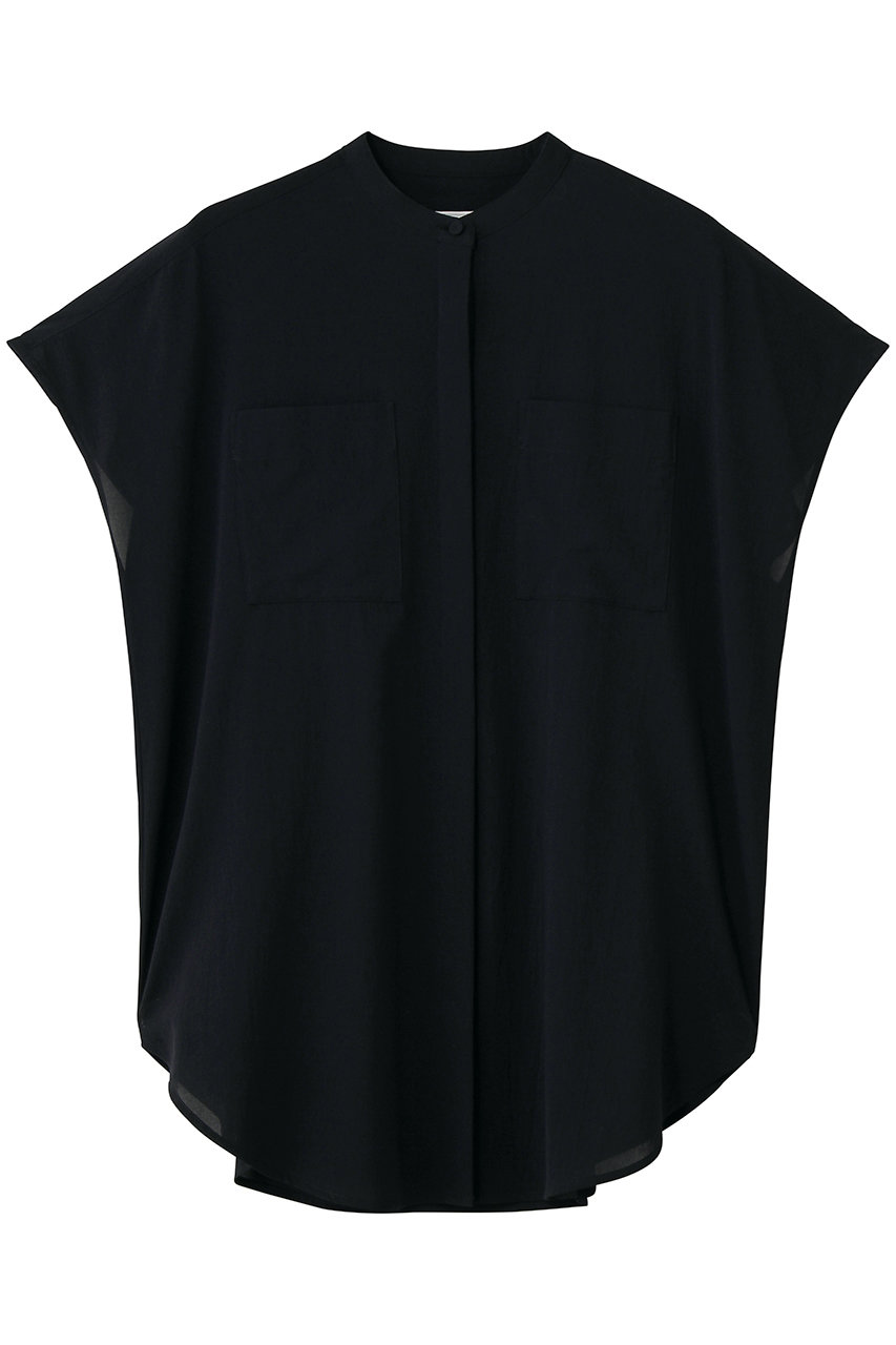 ブルックス ブラザーズ/Brooks Brothersのコットンボイル　ダブルポケット　リラックスフィット　ノースリーブブラウス(ネイビー/330001986)