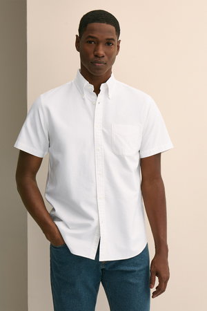 ブルックス ブラザーズ/Brooks Brothersの【MEN】コットン　オックスフォード　ショートスリーブ　フライデーシャツ(110400/110402)