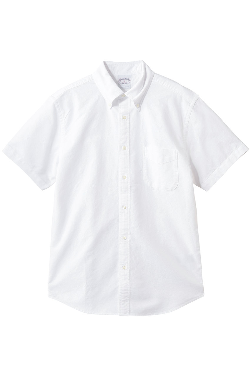 ブルックス ブラザーズ/Brooks Brothersの【MEN】コットン　オックスフォード　ショートスリーブ　フライデーシャツ(ホワイト/100227073)
