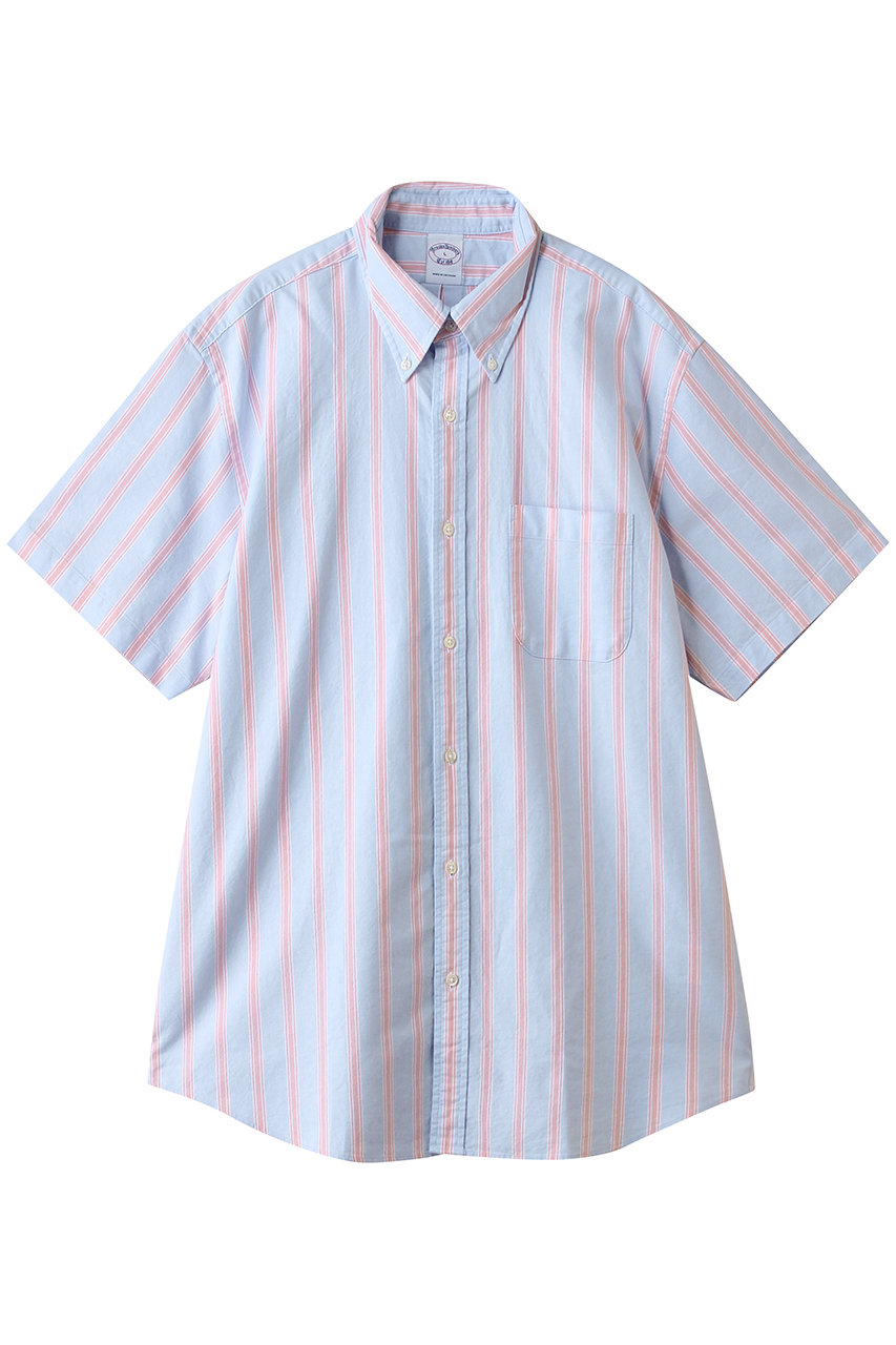 ブルックス ブラザーズ/Brooks Brothersの【MEN】コットン　オックスフォード　ストライプ　ショートスリーブ　フライデーシャツ(ストライプ/100227096)