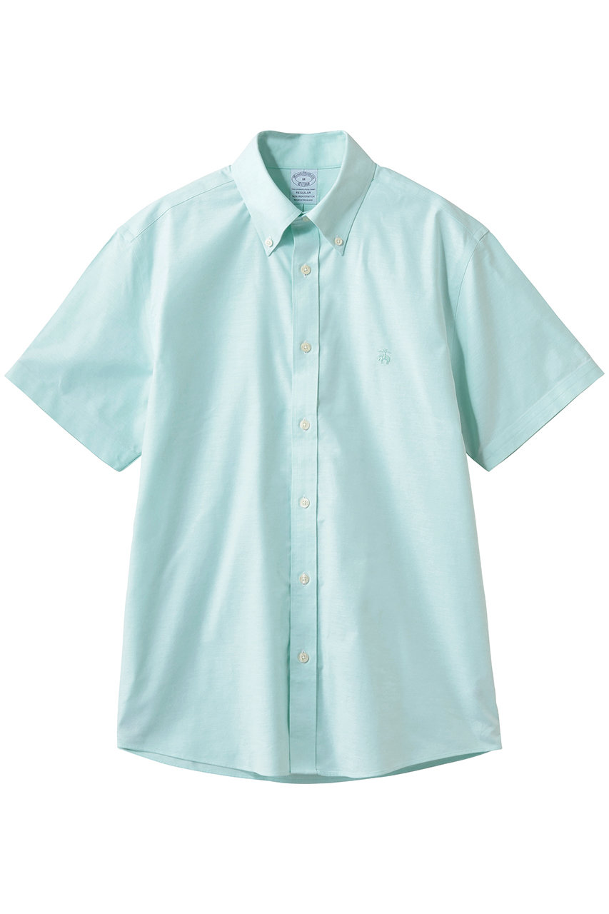 ブルックス ブラザーズ/Brooks Brothersの【MEN】ノンアイロン　ストレッチオックスフォード　GFロゴ　シーズナルカラー　ショートスリーブスポーツシャツ　Regular Fit(ライトグリーン/100231582)