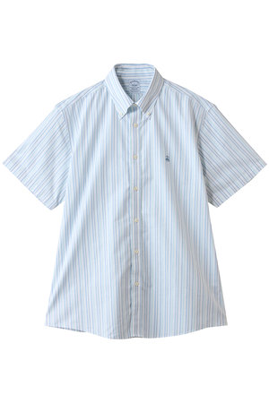 ブルックス ブラザーズ/Brooks Brothersの【MEN】ノンアイロン　ストレッチオックスフォード　GFロゴ　シーズナルパターン　ショートスリーブスポーツシャツ　Regular Fit(110400/110402)