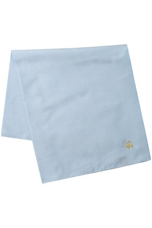 ブルックス ブラザーズ/Brooks Brothersの【MEN】コットン オックスフォード GFロゴ ソリッド ハンカチ(149900/149903)