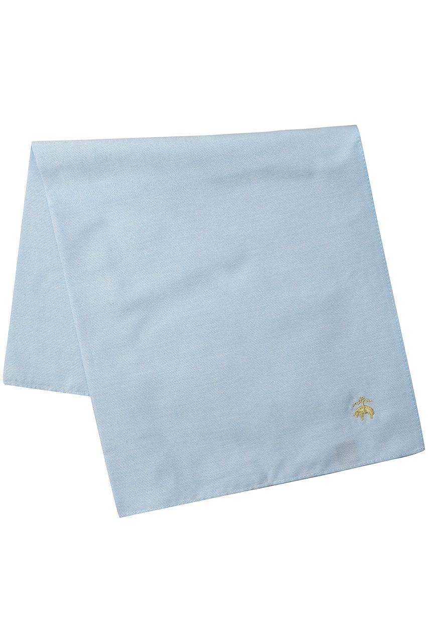 ブルックス ブラザーズ/Brooks Brothersの【MEN】コットン オックスフォード GFロゴ ソリッド ハンカチ(ブルー/100203785)