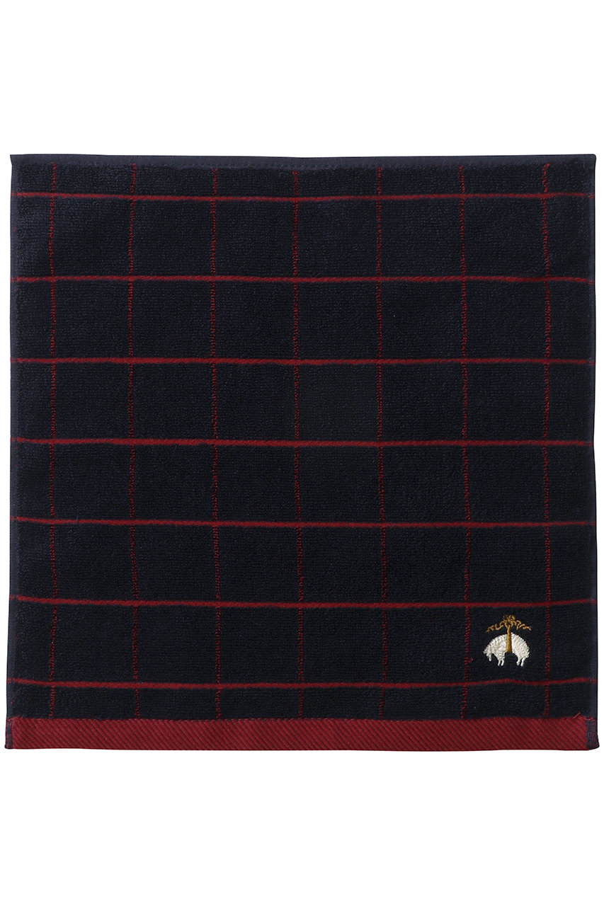 ブルックス ブラザーズ/Brooks Brothersの【UNISEX】スーピマコットン ウィンドウペイン ミニタオル(ネイビー/100216815)