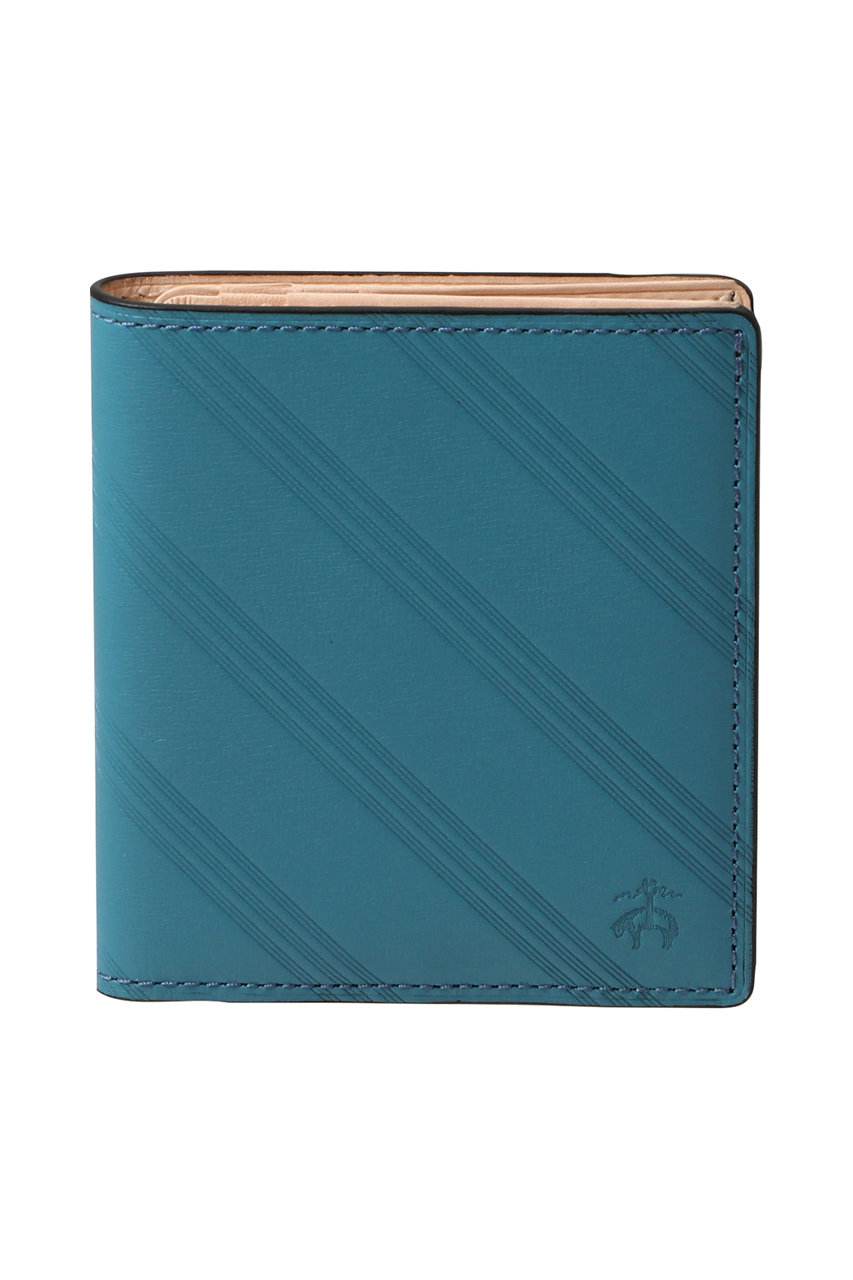 ブルックス ブラザーズ/Brooks Brothersの【MEN】カウレザー　BB#1ストライプ　2フォールドウォレット(ブルー/330001824)