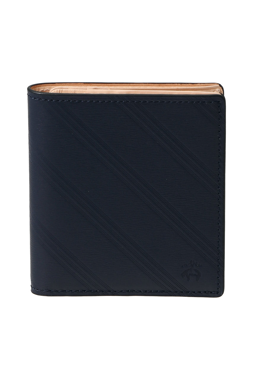 ブルックス ブラザーズ/Brooks Brothersの【MEN】カウレザー　BB#1ストライプ　2フォールドウォレット(ネイビー/330001824)