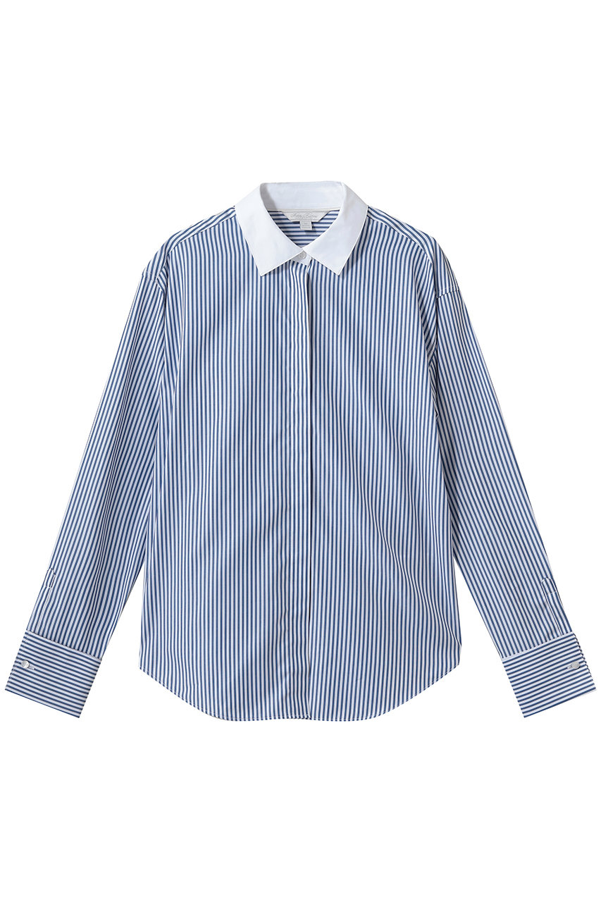 ブルックス ブラザーズ/Brooks Brothersのスーピマコットンポプリン　フレンチカフス　クレリックシャツ(ブルー/100226010)