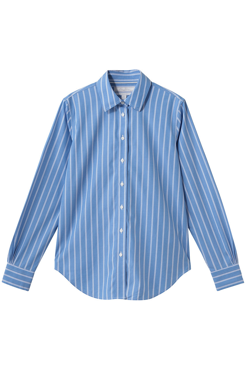 ブルックス ブラザーズ/Brooks Brothersのスーピマコットンストレッチ　ストライプ　ドレスシャツ　Classic Fit(ブルー/100226126)