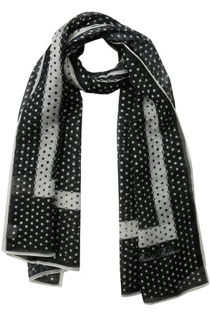 ブルックス ブラザーズ/Brooks Brothersのシルクブレンド　ドットプリント　オブロングスカーフ(140100/140103)