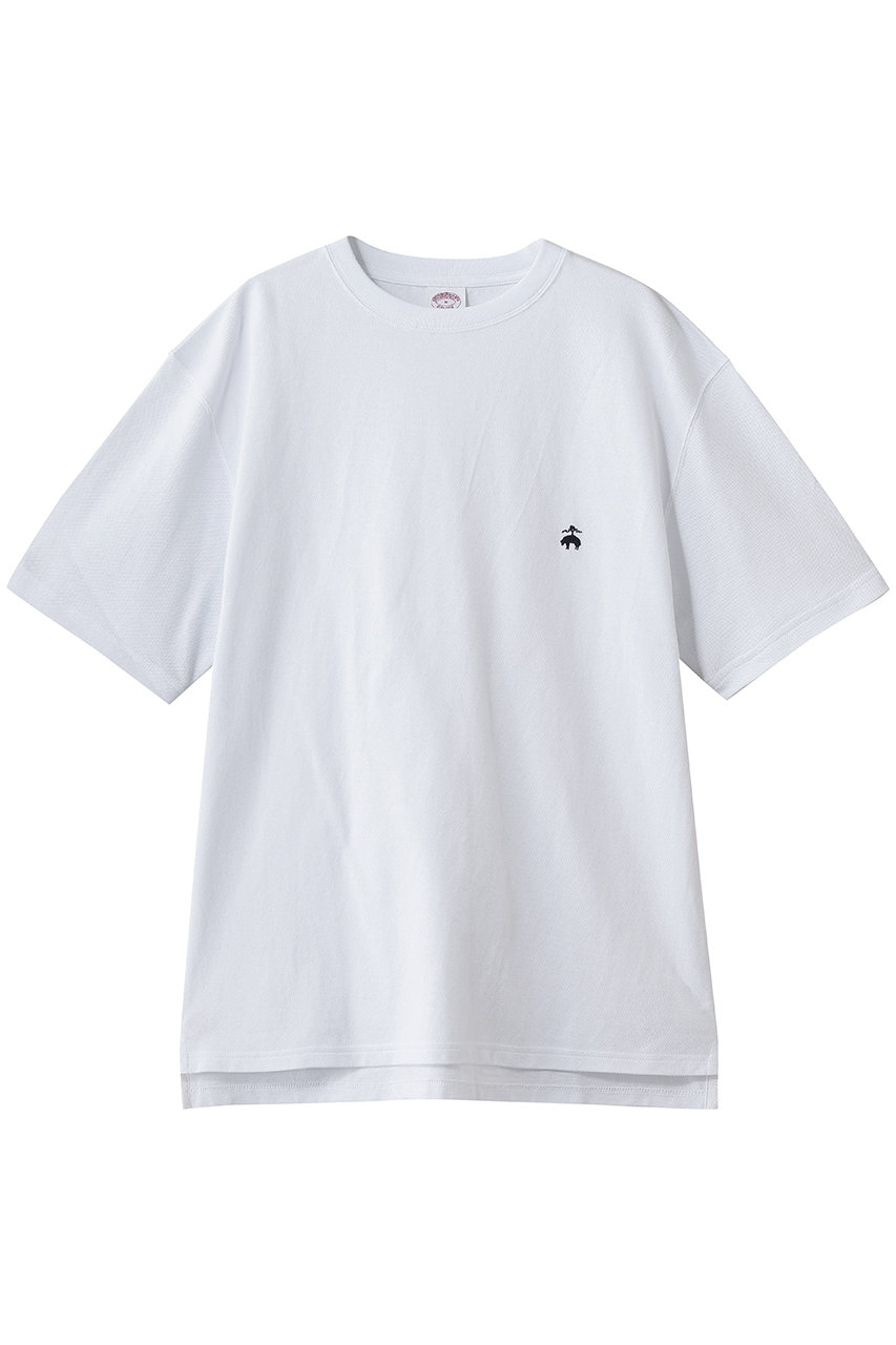 ブルックス ブラザーズ/Brooks Brothersの【MEN】USAコットンピケ GFロゴ ショートスリーブTシャツ(ホワイト/100219403)