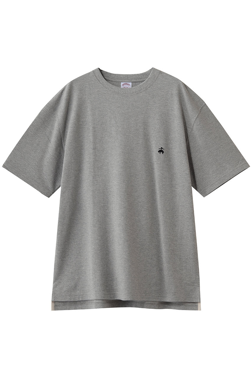 ブルックス ブラザーズ/Brooks Brothersの【MEN】USAコットンピケ GFロゴ ショートスリーブTシャツ(ヘザーグレー/100219403)