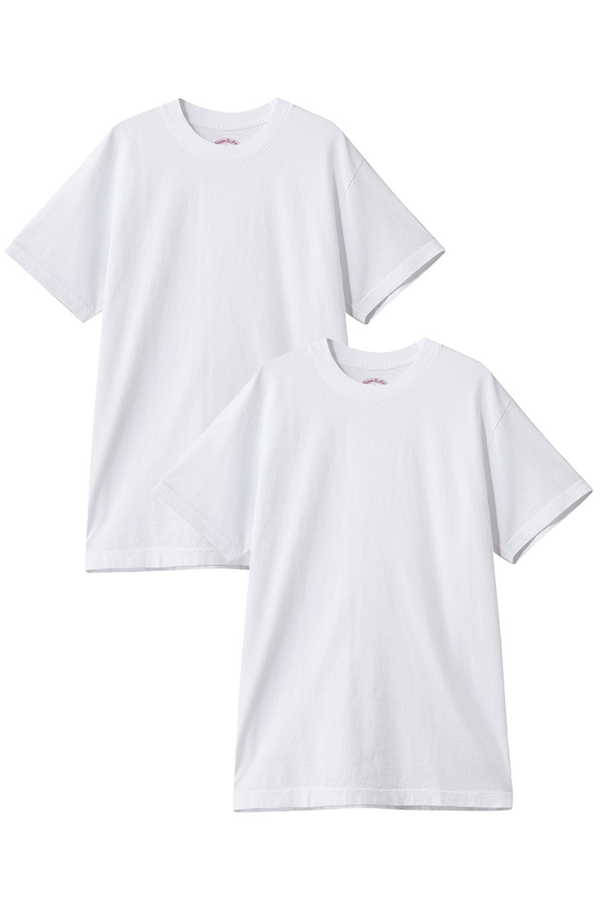 ブルックス ブラザーズ/Brooks Brothersの【MEN】コットン ２パック クルーネック Tシャツ Made in USA(ホワイト/100219974)