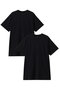 【MEN】コットン ２パック クルーネック Tシャツ Made in USA ブルックス ブラザーズ/Brooks Brothers ブラック