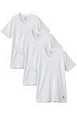 【MEN】スーピマコットン　GFロゴ　３パック　VネックＴシャツ　Traditional Fit