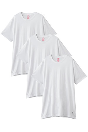 【MEN】スーピマコットン　GFロゴ　３パック　クルーネックＴシャツ　Traditional Fit