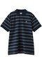 【MEN】コットン　ストレッチピケ　GFロゴワッペン　ストライプ　ポロシャツ　Original Fit ブルックス ブラザーズ/Brooks Brothers ネイビー