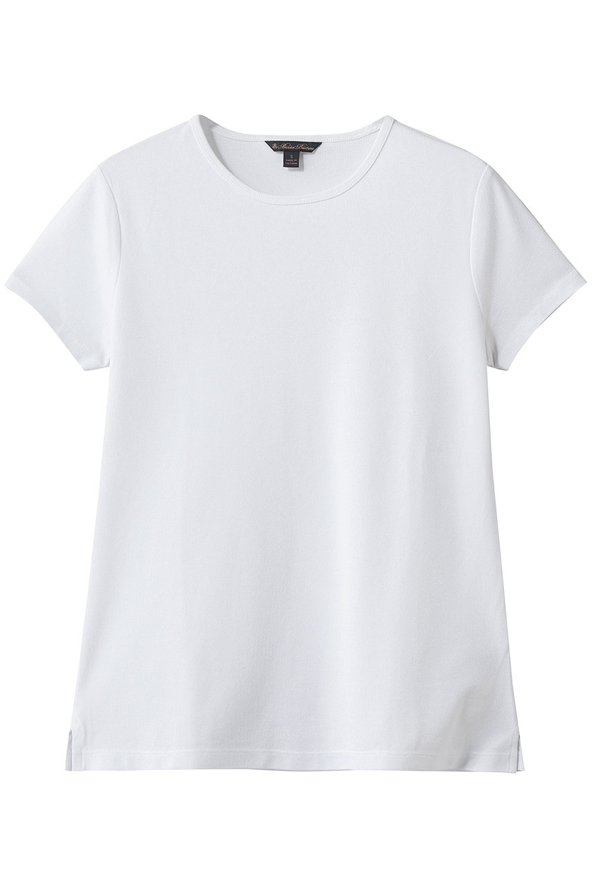 ブルックス ブラザーズ/Brooks Brothersのコットン/レーヨン ストレッチピケ Tシャツ(ホワイト/100211485)